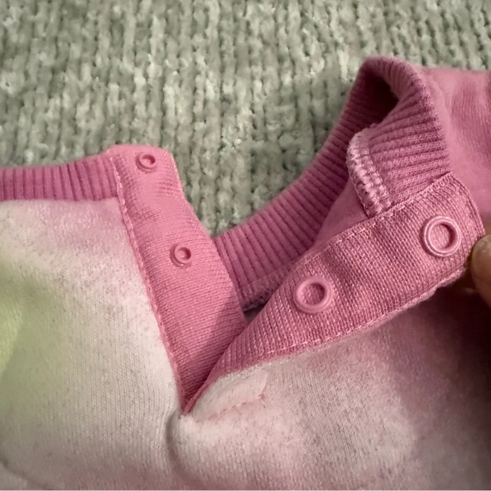 Nike Baby Tie-Dye Sweatshirt Pink Yellow Logo Pullover‎ 12M Colorful Classic